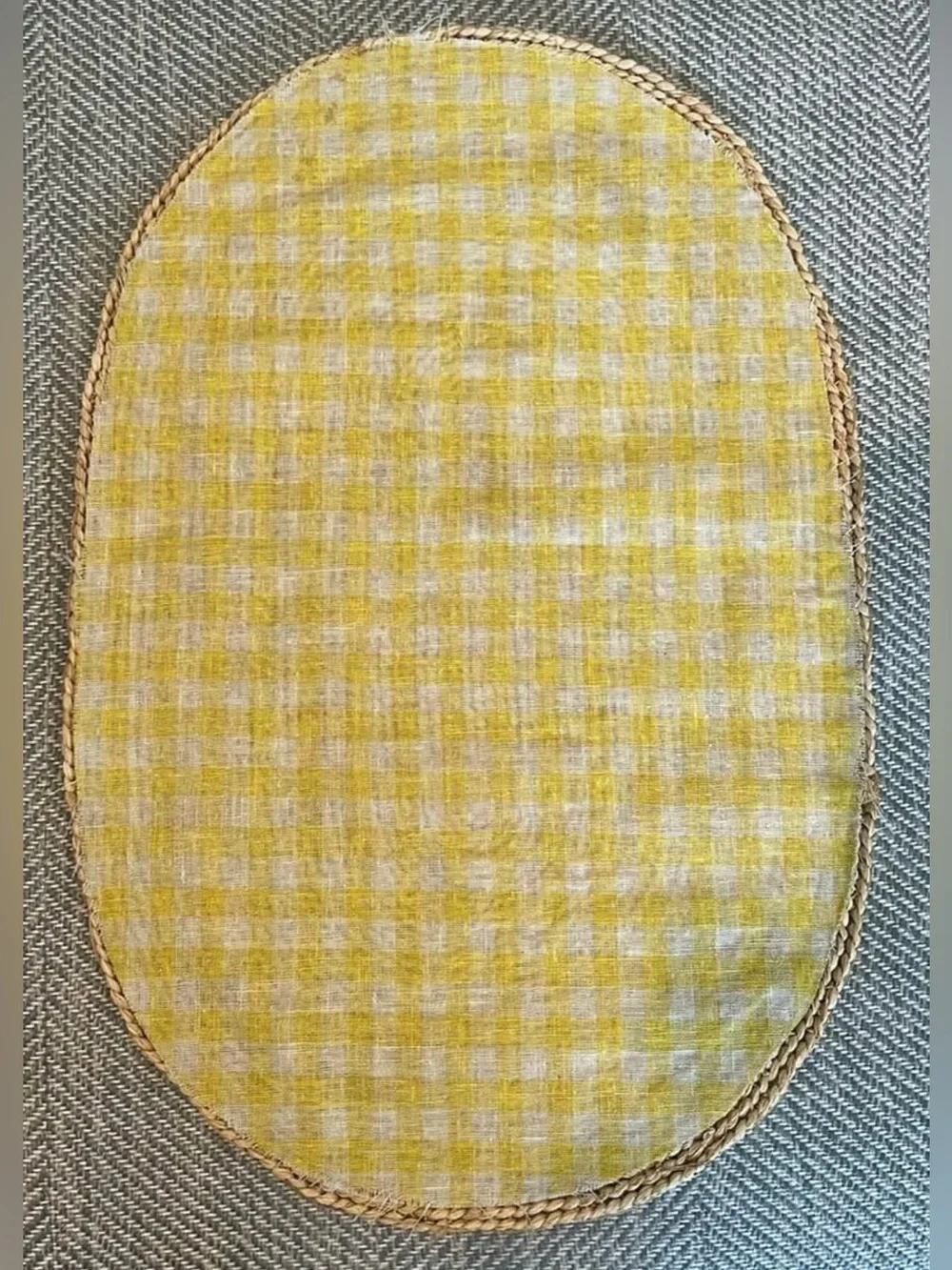 Set of 11 Williams Sonoma Light Woven Oval Placemat in Natural